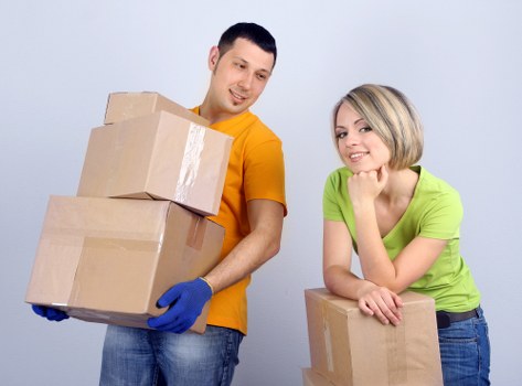 Furniture being protected during a Brockley flat move