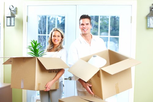 Removal van and furniture loading for home moves in Brockley